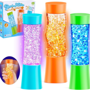 Subao 3 Pack Light Up Sensory Tubes Anxiety Relief Items