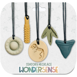 Dinosaur Chew Necklaces for Sensory Kids | 5PCS