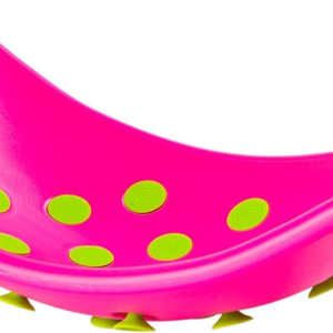 Fat Brain Toys Teeter Popper, Indoor Toddler Sensory Toys for Ages 3 and Up, Pink